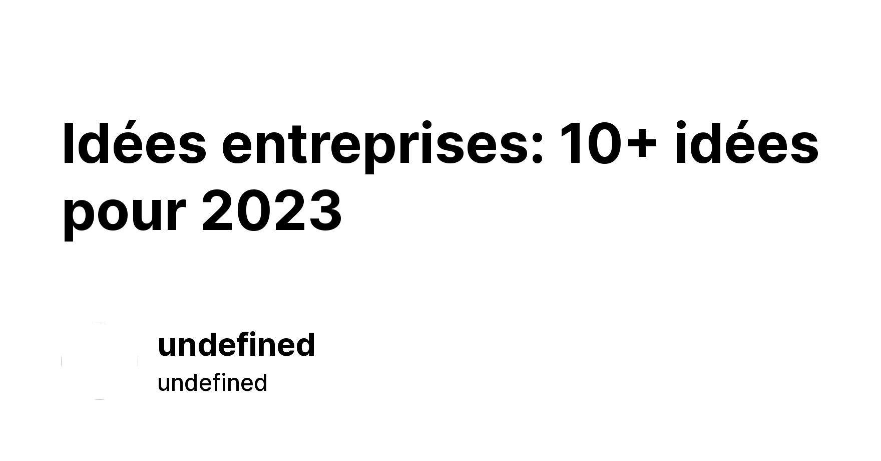 Idées Entreprises: 10+ Idées Pour 2023 - Ikas